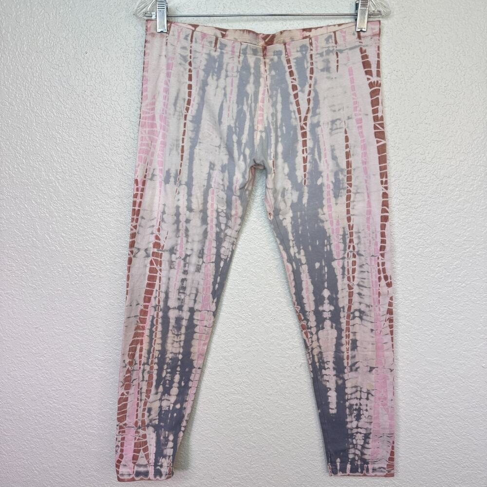 Hard Tail Forever Y2K Pants Women Large Tie Dye Low Rise Crop Capri Cotton Lycra